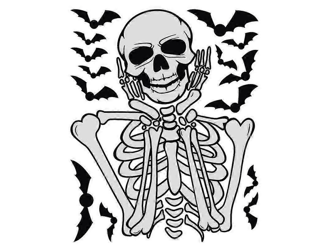 Pegatinas creativas de Halloween para decoración de Halloween Ly Ebike