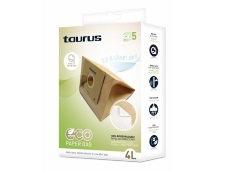 Bolsa de Repuesto para Aspirador Taurus 999.193 2L Marrón