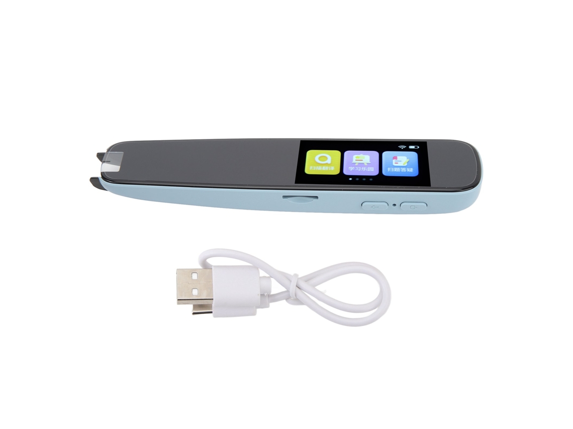 Lápiz Traductor Wifi Con Pantalla Táctil, Escaneo Rápido Para Estudiar Y Viajar, Azul.