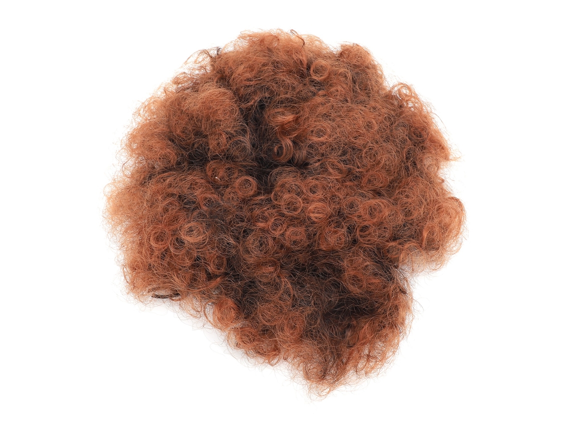 Extensión De Moño De Pelo Rizado Afro Puff Con Cordón Elástico