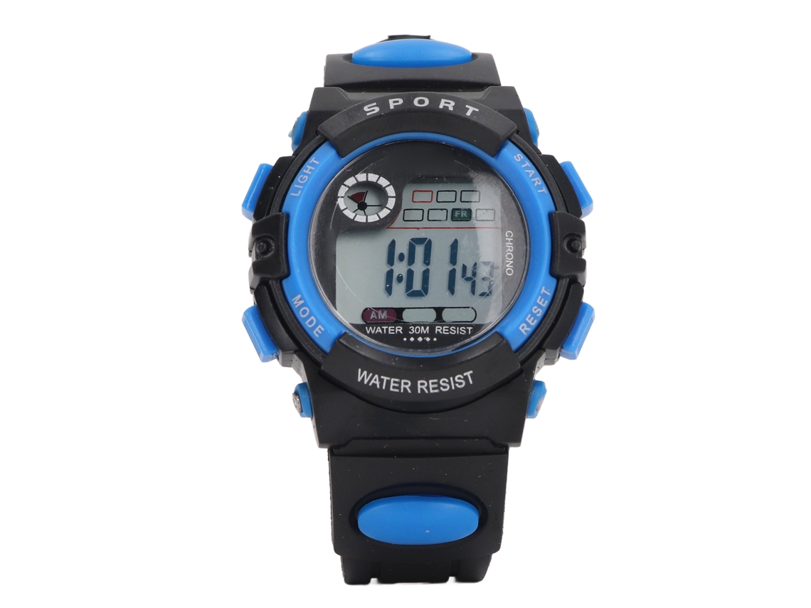 Reloj Digital Infantil Resistente Al Agua Hasta 50 M Con Alarma, Cronómetro Y Luz Led Para Niños De 5 A 17 Años.