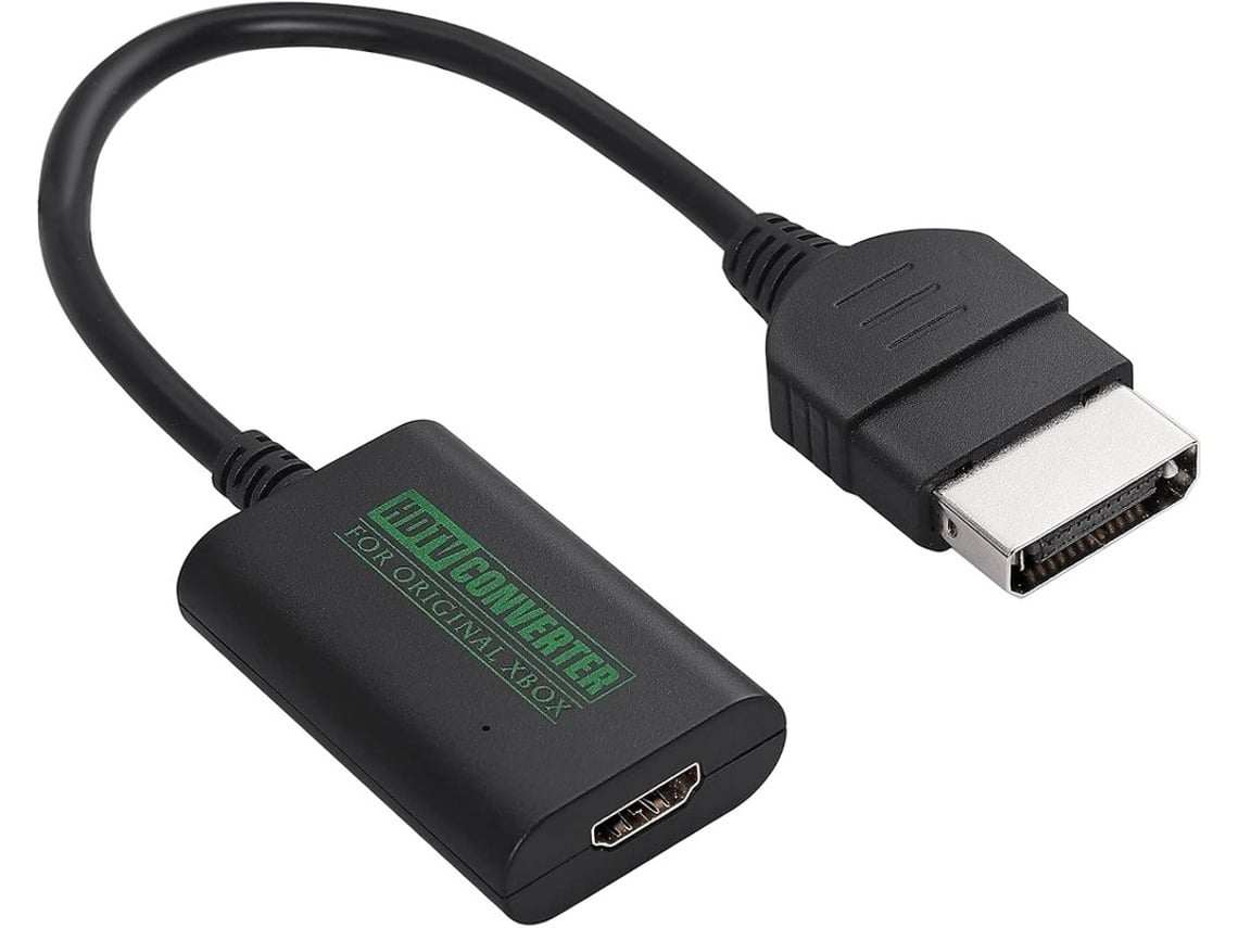 Adaptador convertidor original de Xbox a HDMI 1080i/720p/480p con carcasa de aluminio y cable HDMI incluido Compatible con HDTV, monitor, proyector Bestvite