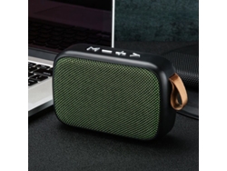 (verde) Mini Altavoz Bluetooth Portátil, Inalámbrico E Impermeable De Tela