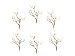 Arreglo floral con 6 ramas de árbol artificiales