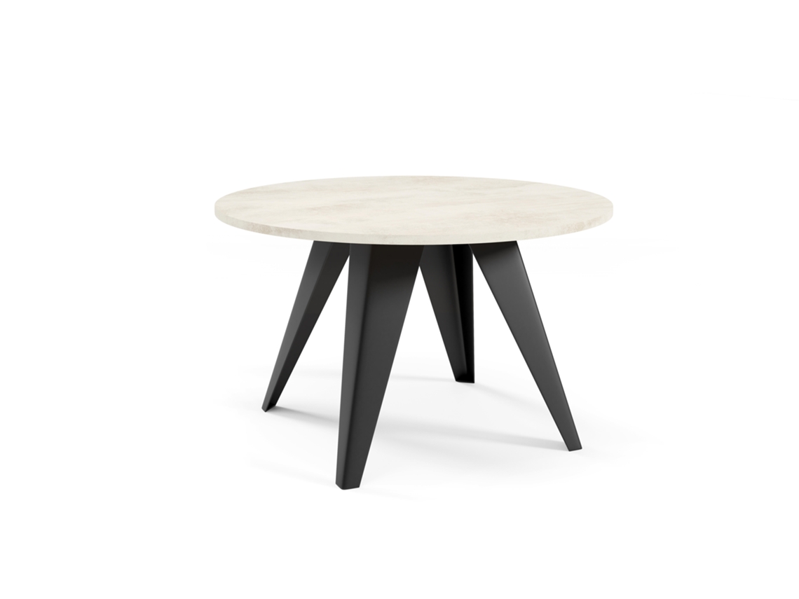 Mesa De Centro FURNLUX Premium Fare (Blanco, Madera Contrachapada - 75X75X50 Cm)