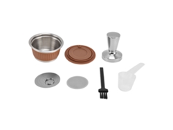 Filtro Reutilizable Para Cápsulas De Café Dolce Gusto Con Martillo Y Accesorios De Acero Inoxidable.