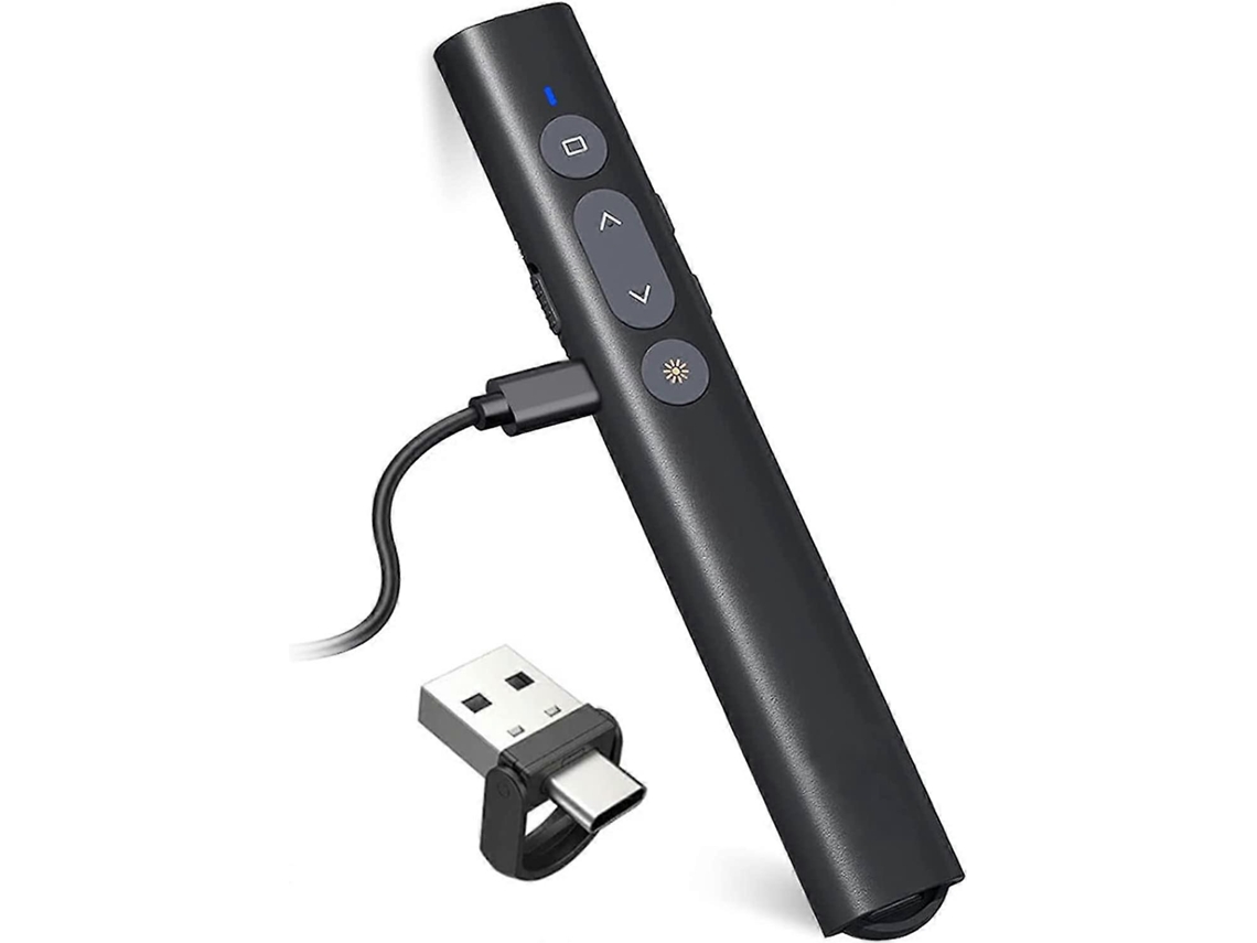 Presentador Inalámbrico Ppt Recargable Usb/tipo C 2 En 1 Adecuado Para Presentaciones Multimedia En Pizarra Blanca Seewo Siurn
