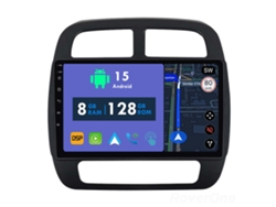 Coche Radio Android Auto Autoradio 8GB RAM 128G ROM CarPlay Navegación GPS Pantalla Táctil RoverOne para Renault Kwid 2015 - 2019 