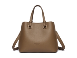 Bolso bandolera para mujer, bolso de hombro de piel vegana, con correa ajustable para el hombro, marrón amarillento, Siurn