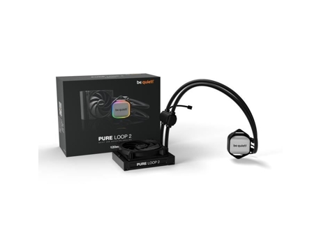 ¡Quédese quieto! Pure Loop 2 120 mm - Kit completo de refrigeración líquida para CPU con bloque de agua Argb BE QUIET