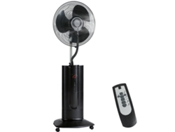 Ventilador De Pedestal, 130cm, Ionización Negativa, 100w, 3 Velocidades, 3 Modos, Temporizador, Negro