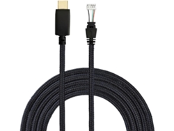 Cable De Audio Trenzado De Nailon Resistente Para /s Que Mejora La Experiencia De Juego Con Conectividad Segura.