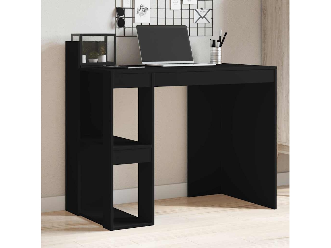 Escritorio | Mesa | Escritorio 103,5 x 56,5 x 94 cm, Derivados de madera, Negro