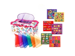 Juguetes Montessori Para Bebés De 6 A 12 Meses: Caja Sensorial De Pañuelos - Jugando Con Papel