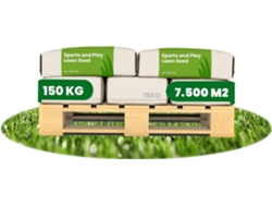 Semilla de Césped para Césped Infantil Resistente 150 Kg para 7500 M2 ORGANIFER