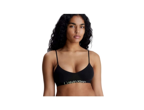 Sujetador de Mujer CALVIN KLEIN Gorge Ficelle Future Algodón Negro (L)