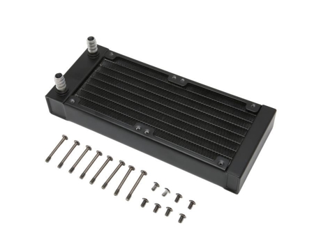Radiador Refrigeración Por Agua 8 Tubos 9 Grifo De 5 Mm 80 Mm Doble HURRISE