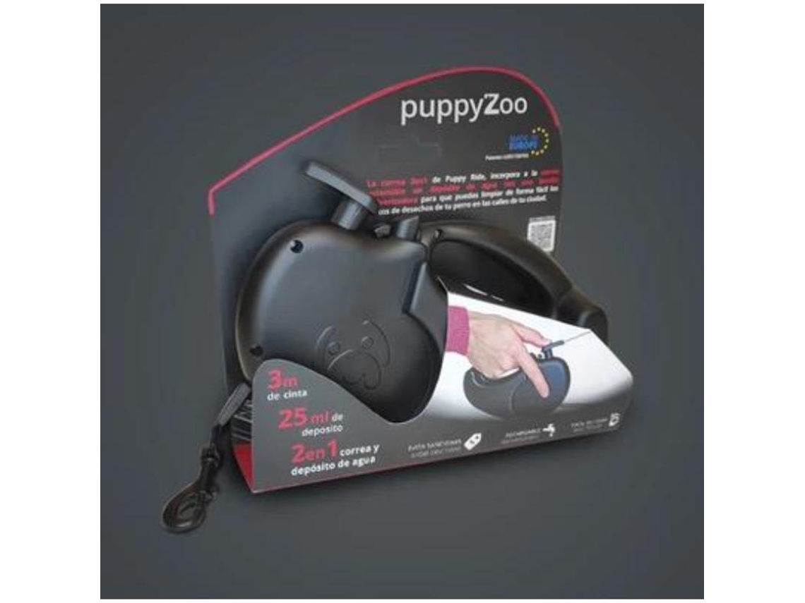 Correa extensible perro + pulverizador de agua puppyzoo ref 452