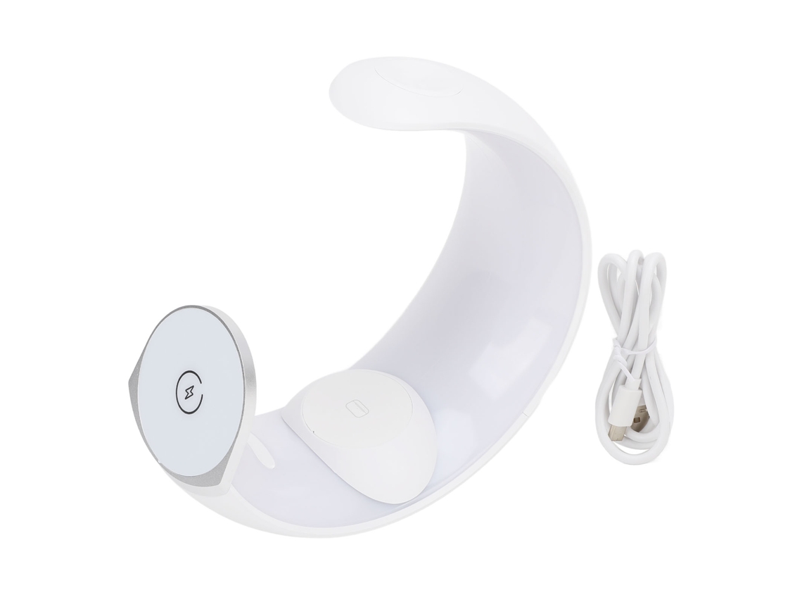 Estación de carga inalámbrica magnética 4 en 1 con luz nocturna, carga rápida de 20 W para iPhone, reloj, auriculares, iOS y Samsung.