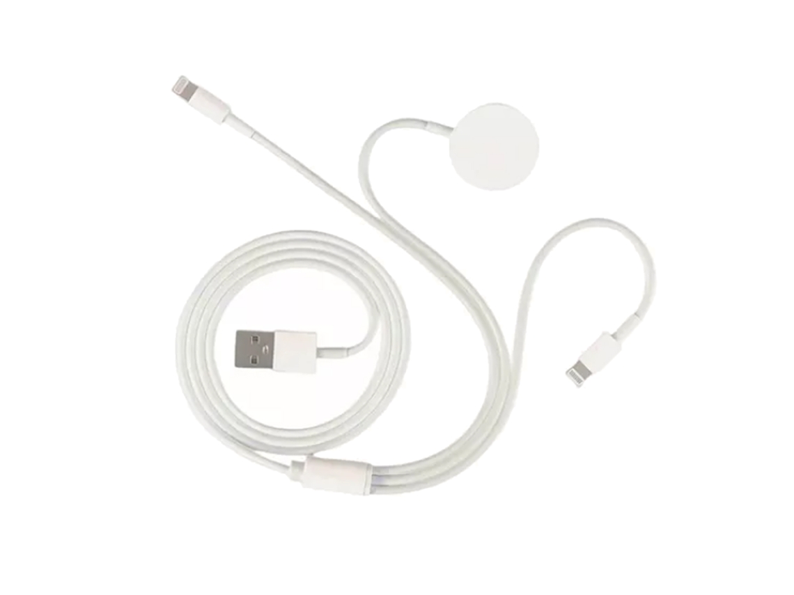 Cable De Carga Rápida 3 En 1 Para Iphone Y Apple Watch - Carga Rápida
