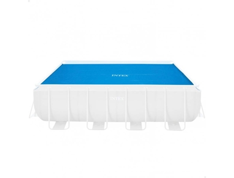 Intex Cubierta de piscina solar de polietileno azul 378x186 cm