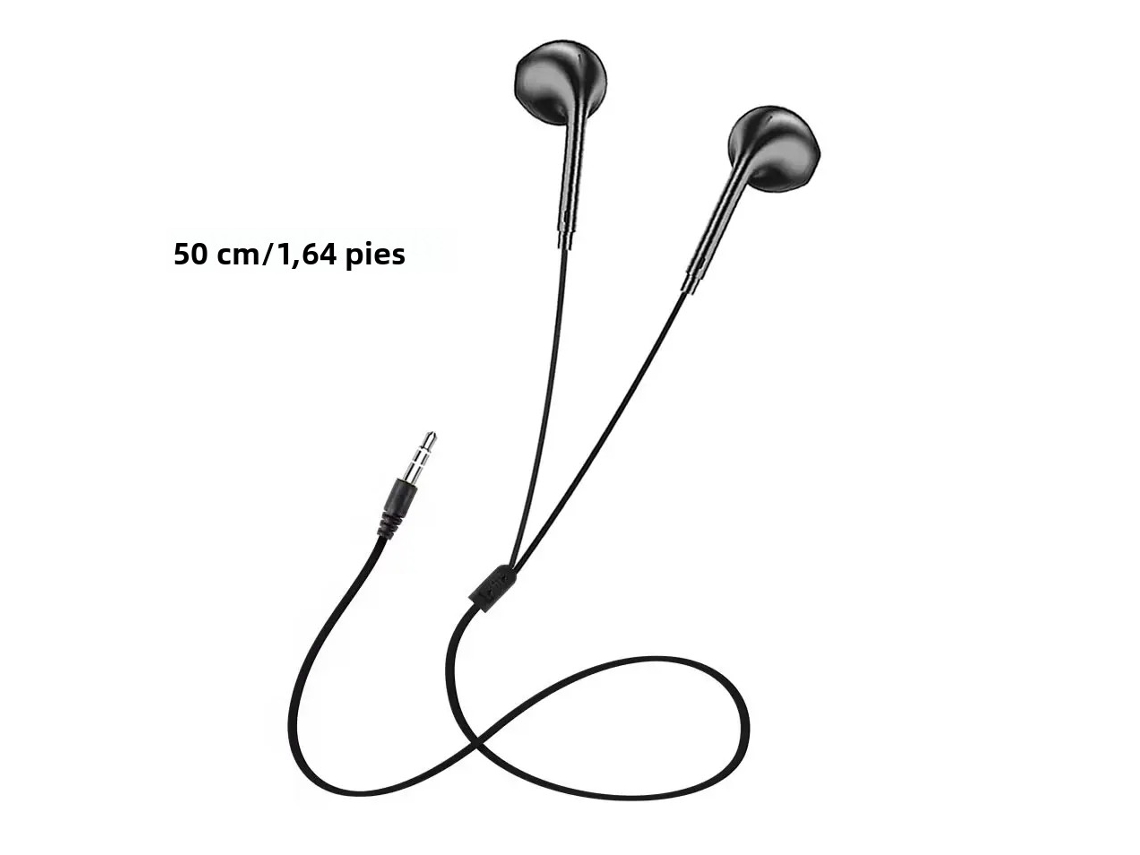 Auriculares inalámbricos cortos de 50 cm, sin micrófono, intraaurales. Mdug