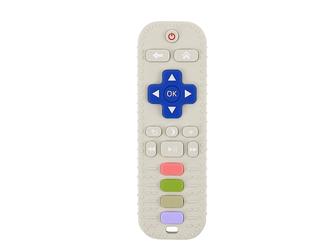 Mordedor Bebé Mando A Distancia Chrui 3-24 Meses Alivio Encías Silicone (blanco)
