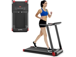 Cinta para Correr Plegable, Cinta Compacta Control App, Altavoz Bluetooth, 12 Programas Preajustados, Pantalla LED COSTWAY