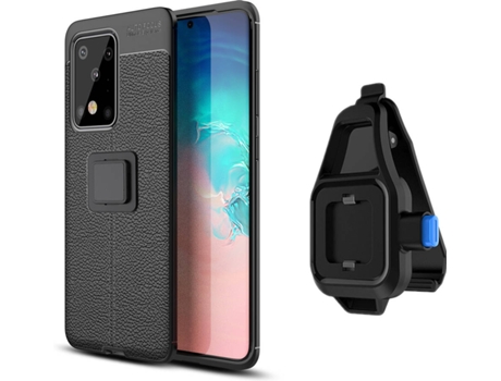 Funda Samsung S20 Ultra Rugged Leather con Soporte de Cintura Negro