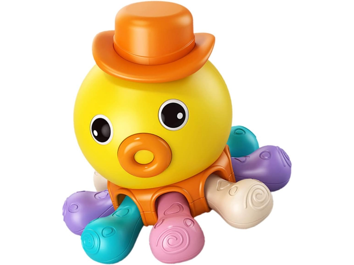 Baño Seguro Con Diseño De Pulpo De Dibujos Animados Para Niños, Baño De Agua Educativo Y Sensorial Para Niños.