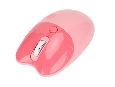 FDIT Ratón inalámbrico Ratón inalámbrico Recargable Pata de Gato de Dibujos Animados Lindo 2.4G Tableta de Modo Dual de Tres Niveles