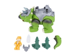 Brinquedo Dinossauro Elétrico Com Spray Som Luz Caminhante Interativo Verde