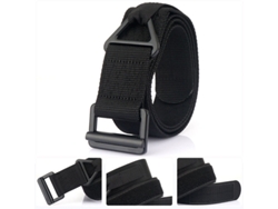 Negro Tushi Cinturón Táctico Nailon Hombre 125cm Ajustable Resistente Desgaste Ligero Hebilla Lona Casual Deportivo