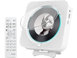 Reproductor De Cd Portátil Bluetooth, Reproductor De Audio Doméstico Para Montaje En Pared, Pantalla Lcd, Enchufe Europeo.