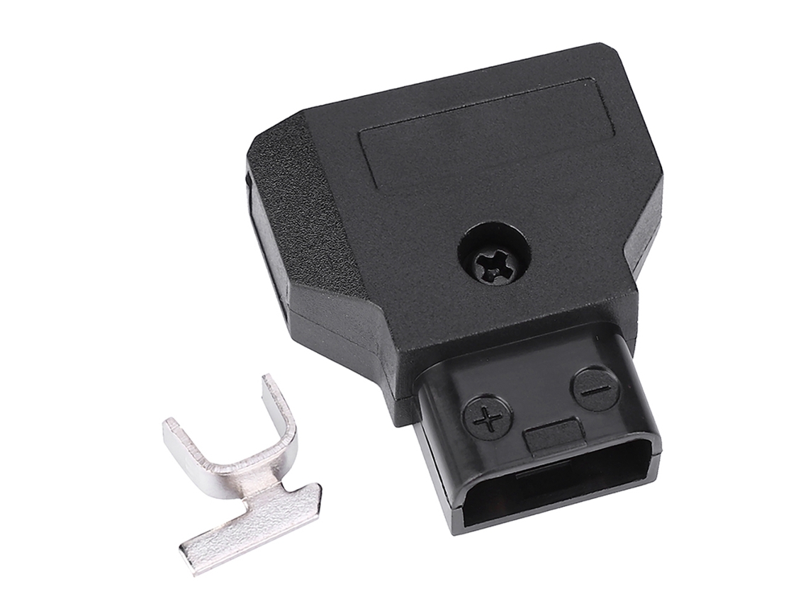 NEVEANCE Conector Macho Tipo D de Plástico con Pasador de Ubicación para Cámara Anton Camcorder Negro