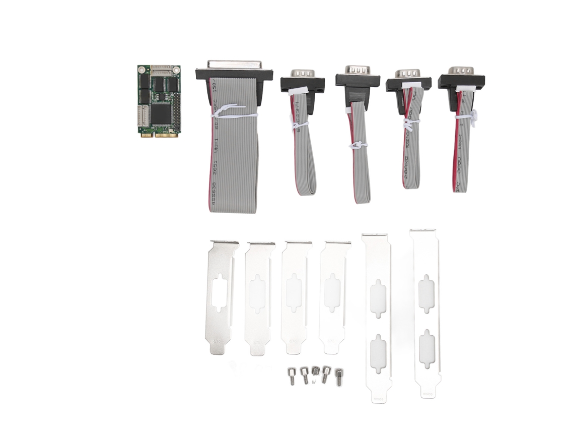 Tarjeta Controladora Industrial Mini Pcie Ch384l Con 4 Puertos Serie Y 1 Puerto Paralelo Para Windows