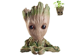 Adorno de mesa "Soy Groot", diseño de guardianes, portalápices y maceta versátil, adorable diseño de PVC ecológico, tamaño de 12 cm, P