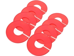 Juego 20 Separadores Tamaño Perchero Plástico Anillos Redondos Reutilizables Organización Armario Compatibles