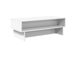 Mesa de centro/auxiliar blanca de 100 x 46 x 35 cm, madera tratada HARLANV1