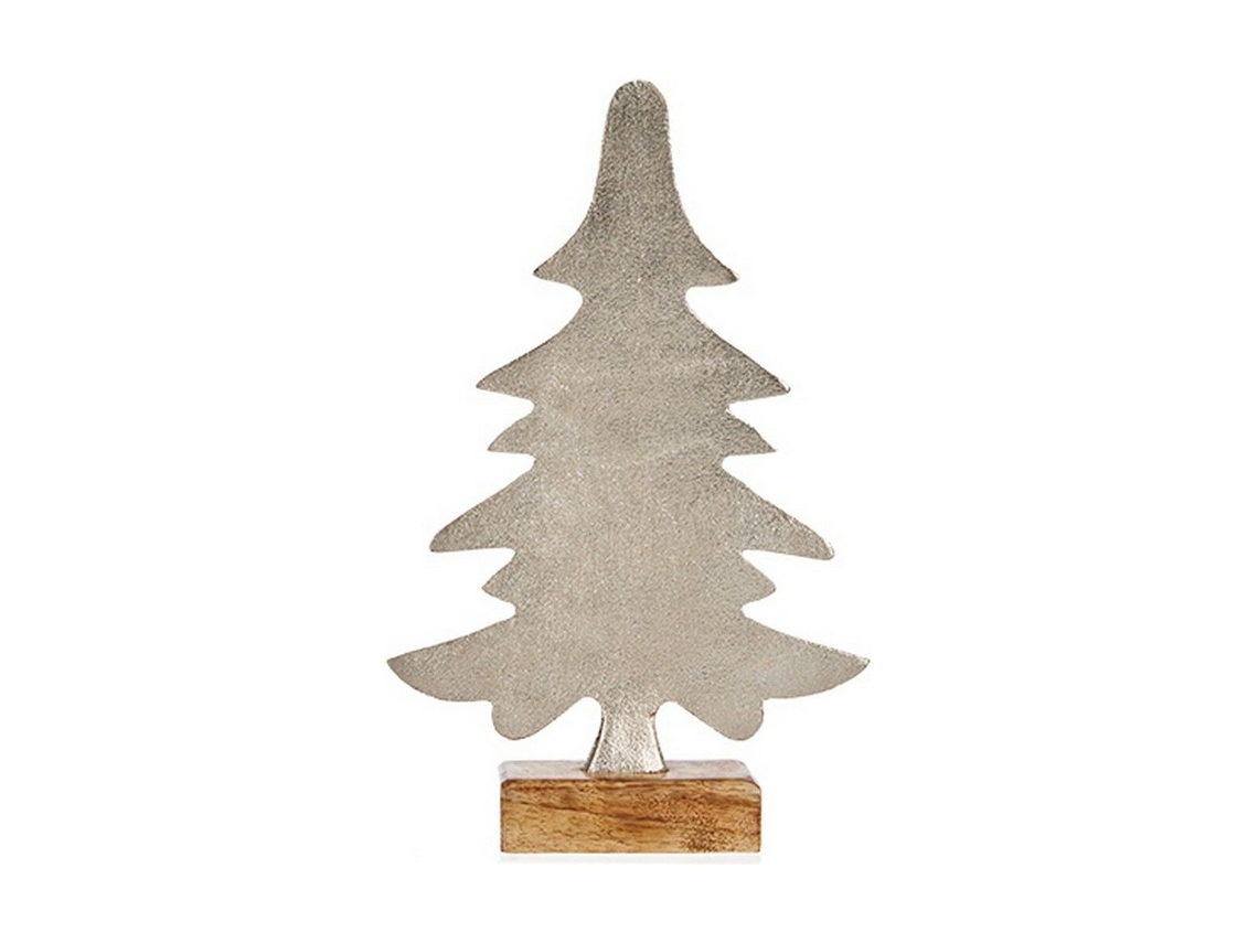 Árbol de Navidad Prateado Metal 6 X 25,5 X 16 cm