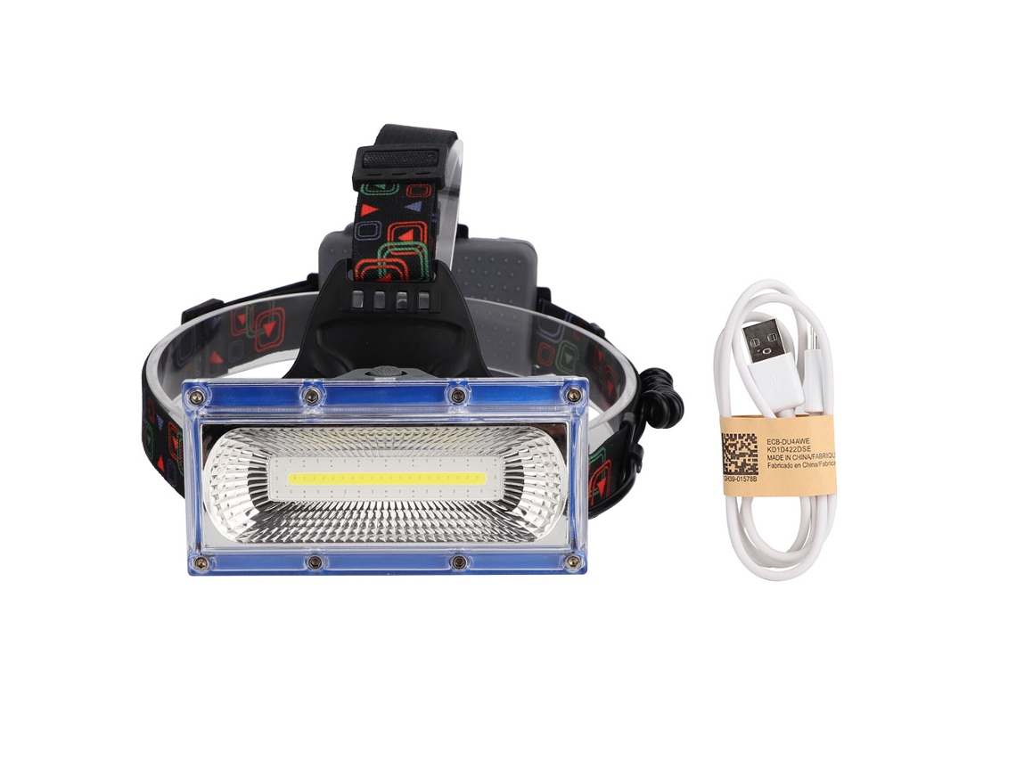 Linterna frontal LED COB recargable por USB de 2026 LED, súper brillante, para acampar, trabajar, hacer senderismo y reparaciones de automóviles (W608).