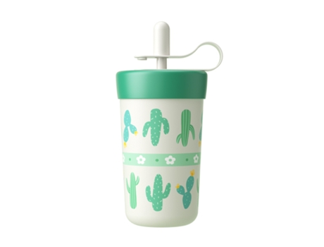 Taza de café portátil al aire libre de acero inoxidable 316 con pajita 400Ml SIN MARCA