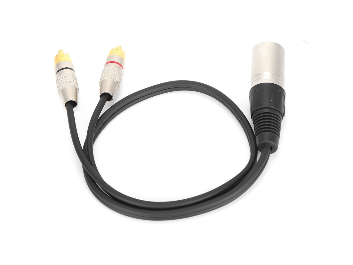 Cable Divisor De Audio Xlr Macho A 2 Rca De 1 M/3,3 Pies Para Micrófono De Mesa De Mezclas