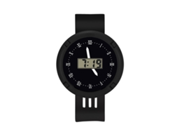 Reloj De Pulsera Electrónico Infantil Con Esfera Redonda Y Moderno Movimiento Digital Negro.
