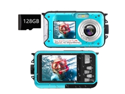 Cámara Digital TRUMSEN-GM  Trumsen-Gm Impermeable 48Mp 16X 128 Gb -Azul