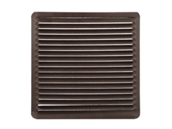 Rejilla Ventilación Empotrar 17x17 cm Aluminio Marron WOLFPACK LINEA PROFESIONAL