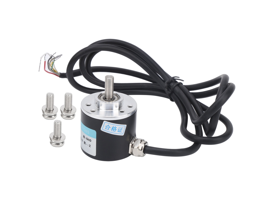 Encoder Incremental De 3 Fases Abz Eje Sólido 6mm Reductor Motor Cc5-24v Equipo Industrial