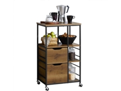 Carrito SOBUY (Marrón - 53x37x89 cm)