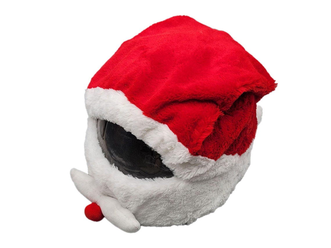 Rebe-cubre Capacete De Moto Do Papai Noel De Natal, Acessório De Decoração Do Chapéu Do Papai Noel Para Ciclismo Ao Ar Livre