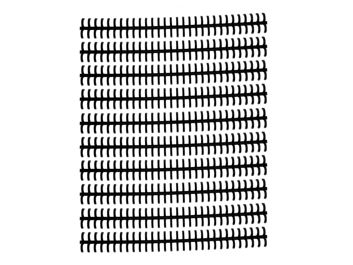 10 Púas Para Encuadernación De Hojas Sueltas, 30 Orificios Preperforados, Plástico Pp Resistente Al Desgaste, 10 Mm, Para Uso Estudiantil/de Oficina, Color Negro.